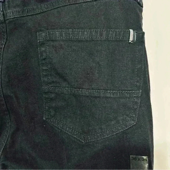American Rag Men Jeans Shadow Dark Black 36Wx34L Slim Fit Distressed Stretch NWT - Picture 10 of 16